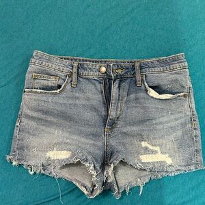Universal Thread Blue Distressed Jean Shorts
